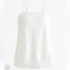 Sequin square neck mini dress